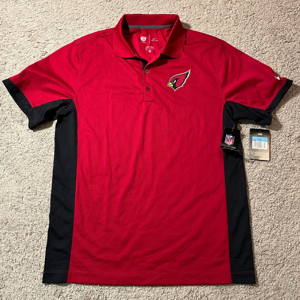 Men’s Arizona Cardinals polo shirt size Medium NWT